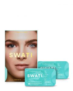 SWATI Cosmetics Coloured Lenses Turquoise, 1 md.